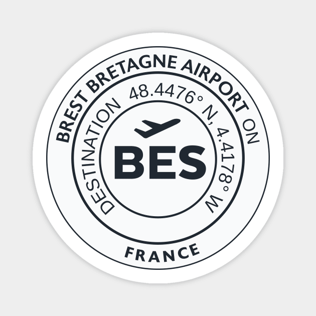 Airport sticker BES BREST Magnet by Woohoo